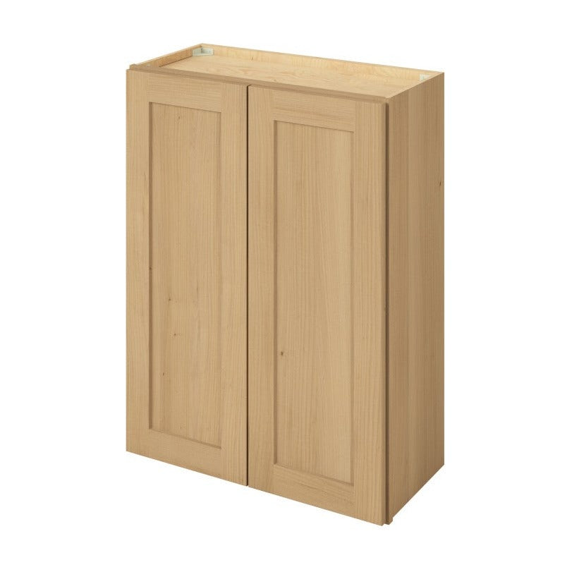 27"W x 36"H Wall Cabinet with Double Doors and Two Shelves in Catalina Sandstone