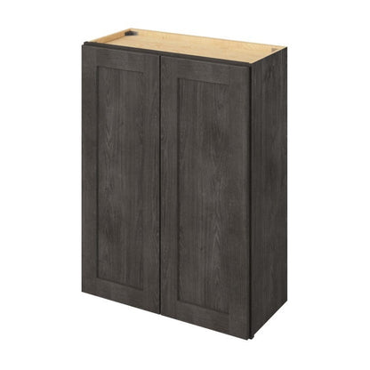 27"W x 36"H Wall Cabinet with Double Doors and Two Shelves in Catalina Slate
