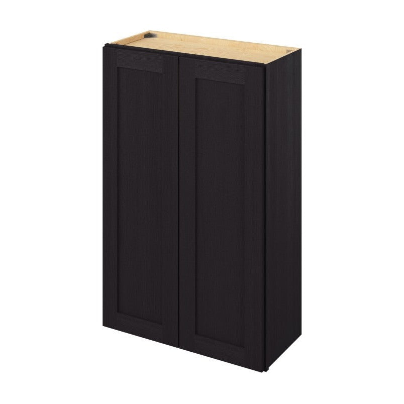 27"W x 42"H Wall Cabinet with Double Doors and Three Shelves in Catalina Espresso