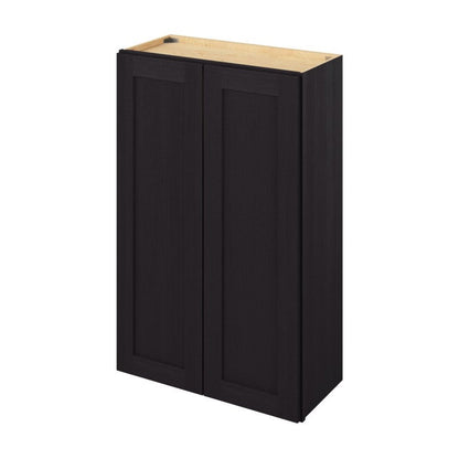 27"W x 42"H Wall Cabinet with Double Doors and Three Shelves in Catalina Espresso