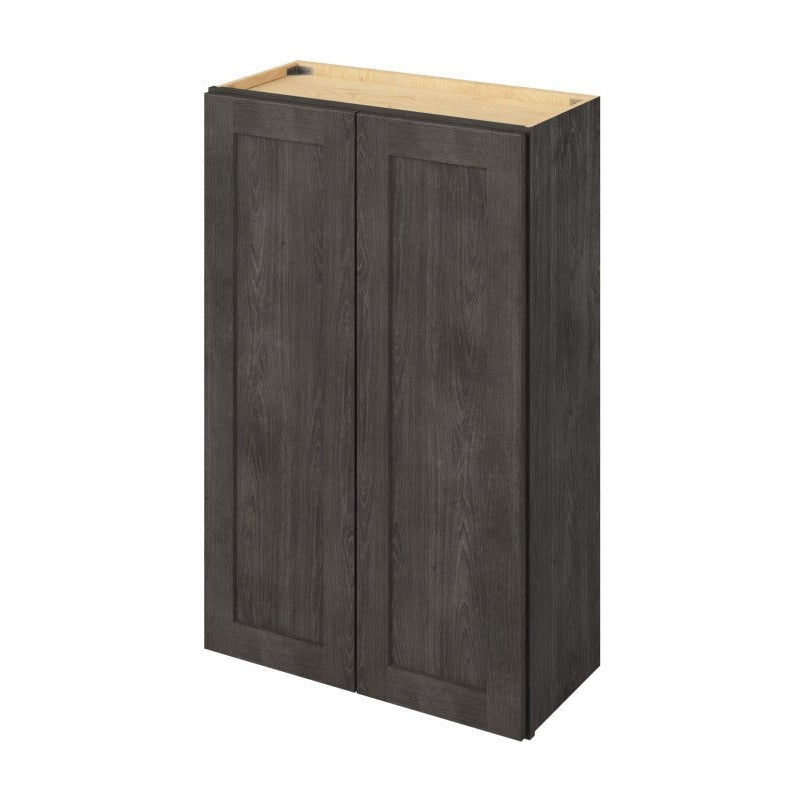 27"W x 42"H Wall Cabinet with Double Doors and Three Shelves in Catalina Slate