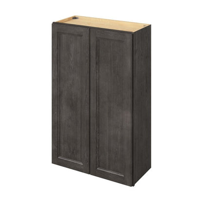 27"W x 42"H Wall Cabinet with Double Doors and Three Shelves in Maui Slate