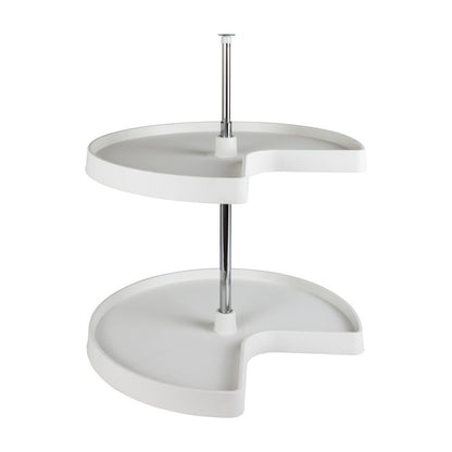 28" Kidney Plastic Lazy Susan Set