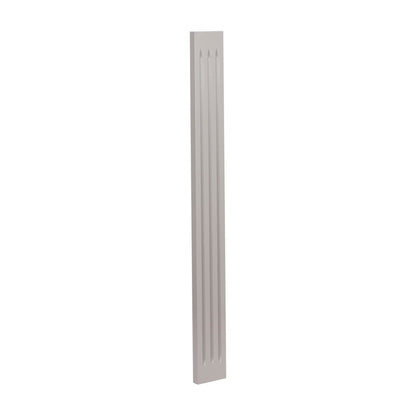 3"W x 30"H Fluted Filler in Pebble Grey