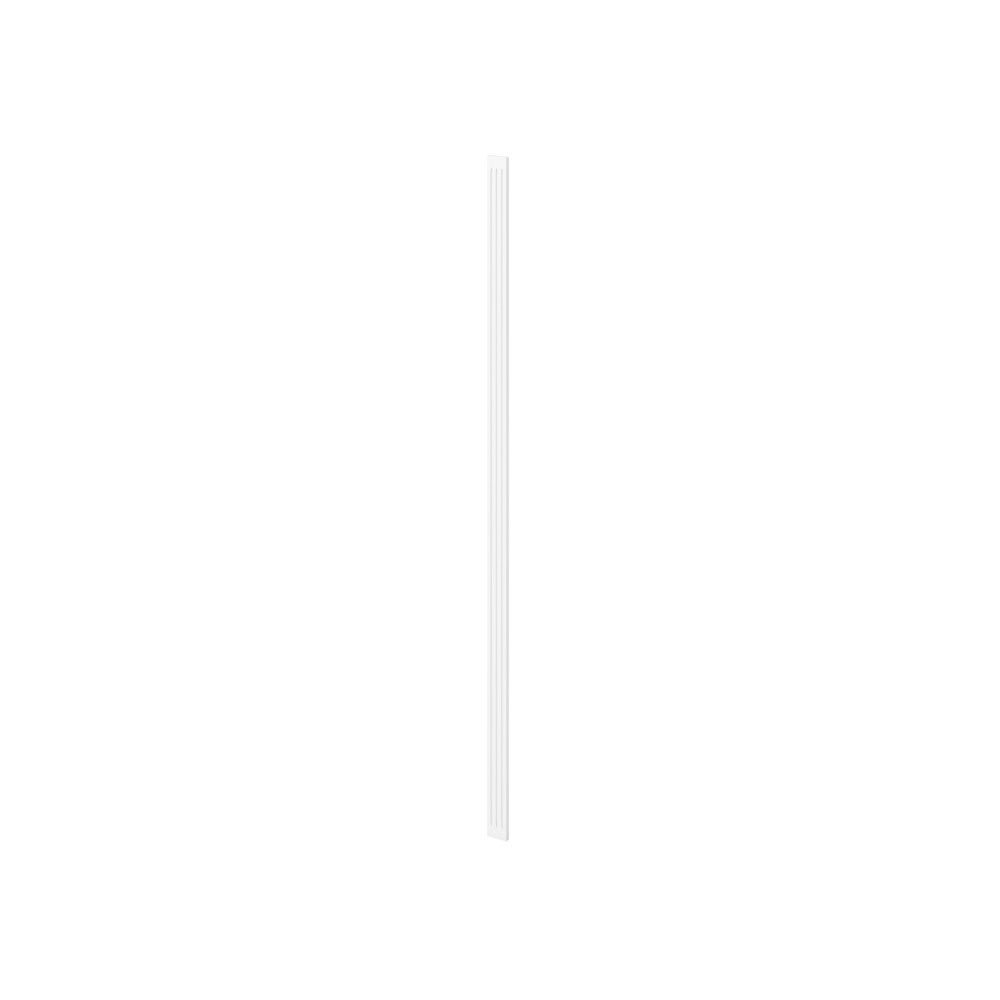 3"W x 96"H Fluted Filler in Polar White