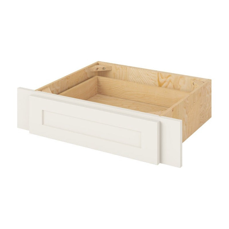 30"W Knee Drawer Cabinet in Catalina Shell White