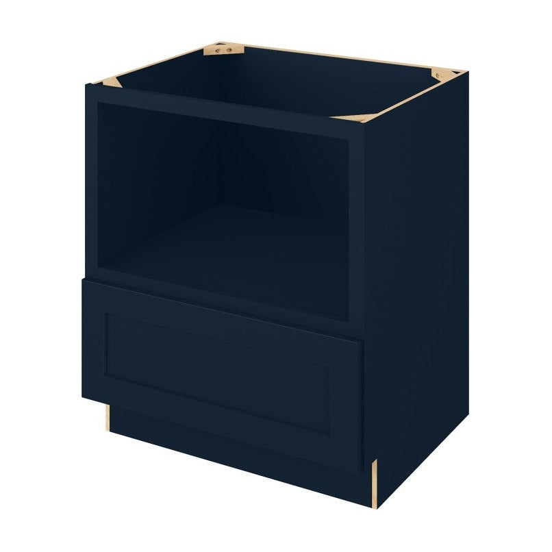 30"W Microwave Base Cabinet with One Drawer in Catalina Nautical Blue