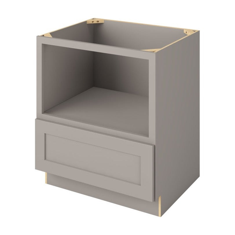 30"W Microwave Base Cabinet with One Drawer in Catalina Pebble Grey