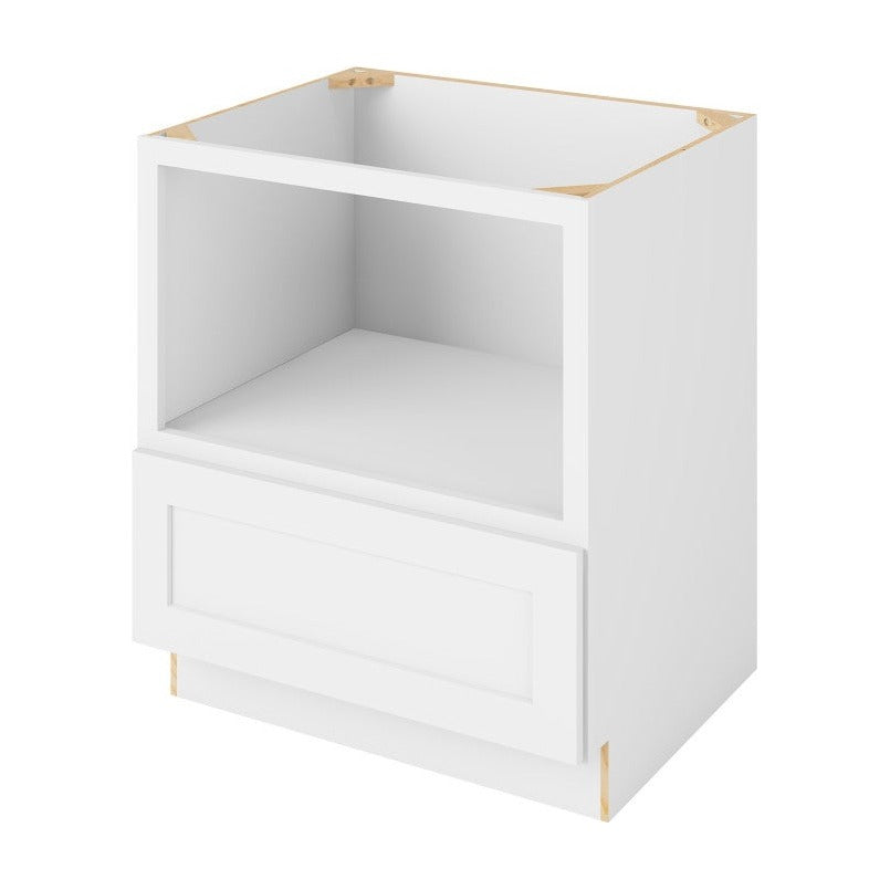30"W Microwave Base Cabinet with One Drawer in Catalina Polar White