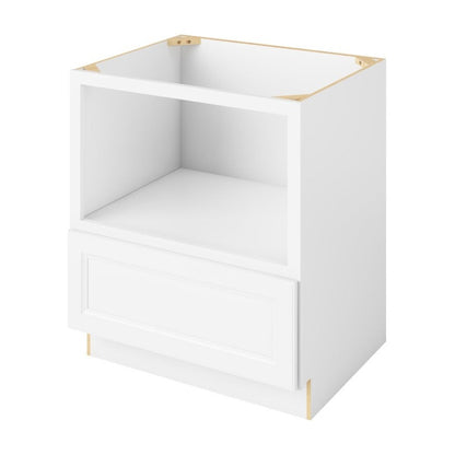 30"W Microwave Base Cabinet with One Drawer in Maui Polar White