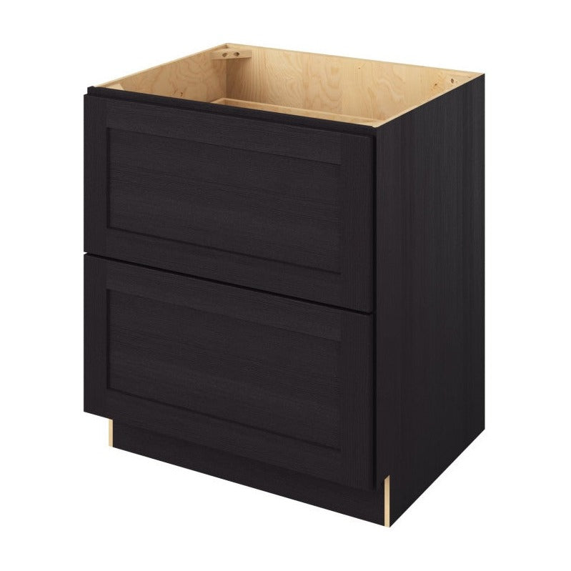 30"W Two Drawer Base Cabinet in Catalina Espresso