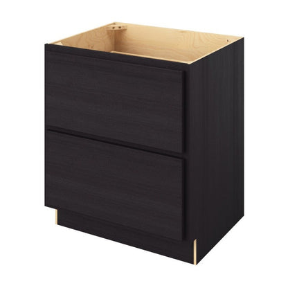 30"W Two Drawer Base Cabinet in Hatteras Espresso