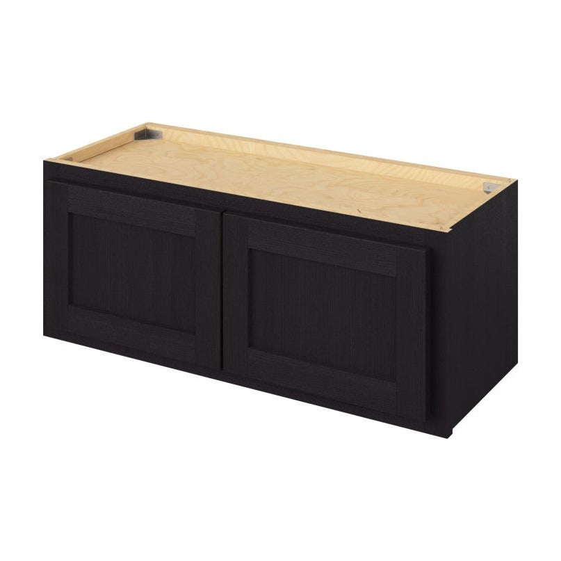 30"W x 12"H Wall Cabinet with Double Doors in Hatteras Espresso