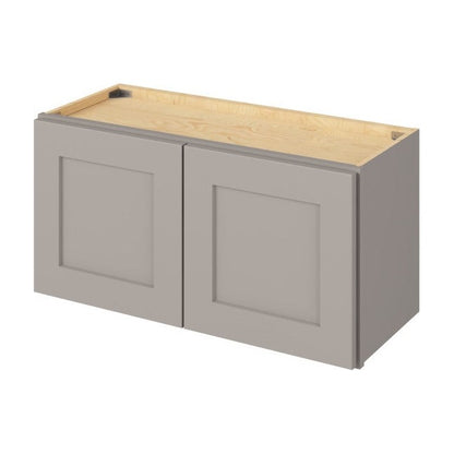 30"W x 15"H Wall Cabinet with Double Doors in Catalina Pebble Grey