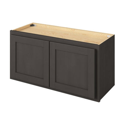 30"W x 15"H Wall Cabinet with Double Doors in Hatteras Slate