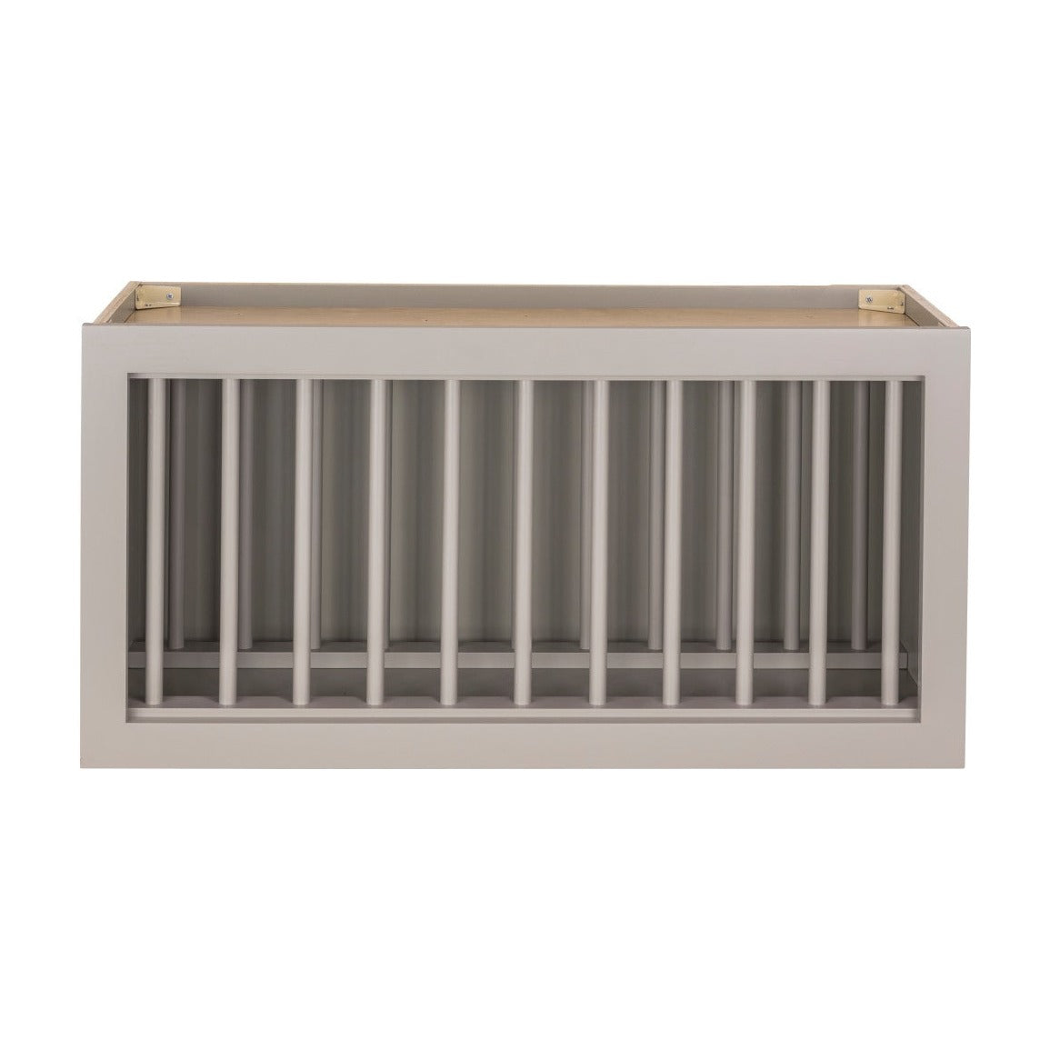 30"W x 15"H Wall Plate Rack in Pebble Grey, view 2
