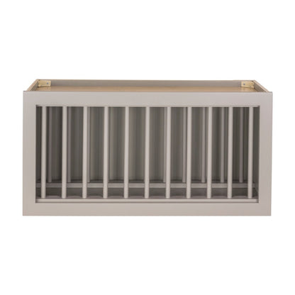 30"W x 15"H Wall Plate Rack in Pebble Grey, view 2