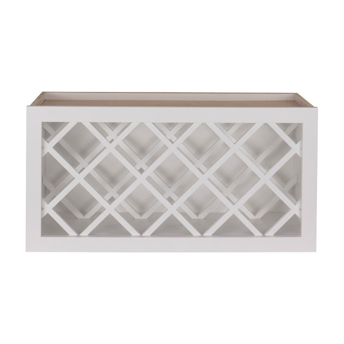 30"W x 15"H Wall Wine Rack in Polar White, view 2