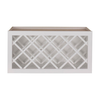 30"W x 15"H Wall Wine Rack in Polar White, view 2