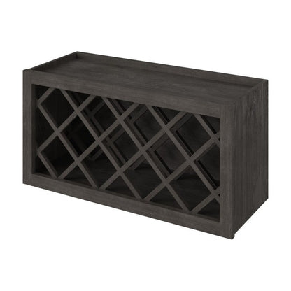 30"W x 15"H Wall Wine Rack in Slate