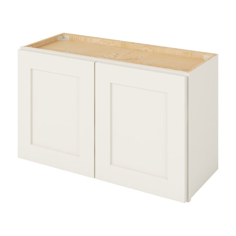 30"W x 18"H Wall Cabinet with Double Doors in Catalina Shell White