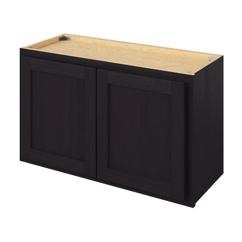 30"W x 18"H Wall Cabinet with Double Doors in Hatteras Espresso