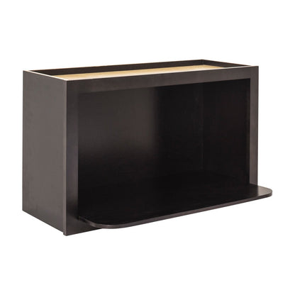 30"W x 18"H Wall Microwave Shelf Cabinet in Espresso