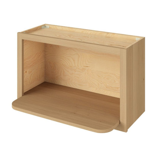 30"W x 18"H Wall Microwave Shelf Cabinet in Sandstone