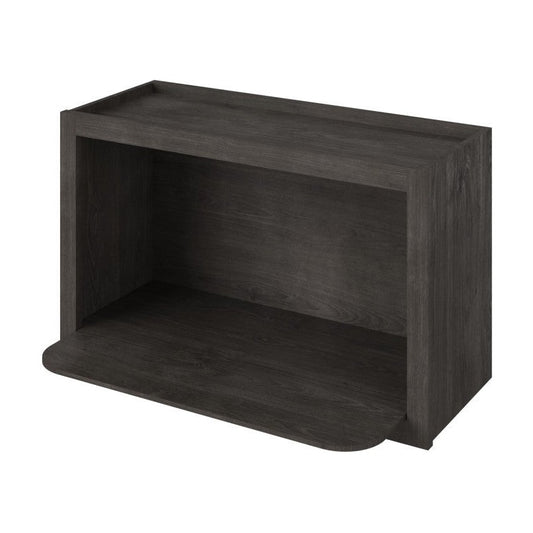 30"W x 18"H Wall Microwave Shelf Cabinet in Slate