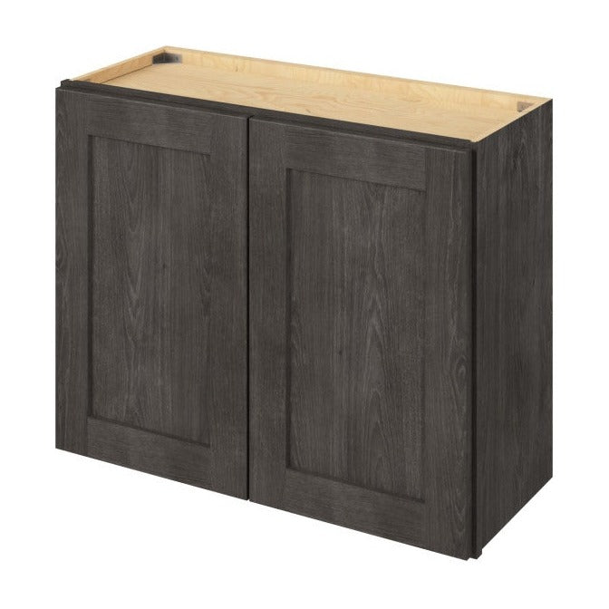 30"W x 24"H Wall Cabinet with Double Doors and One Shelf in Catalina Slate