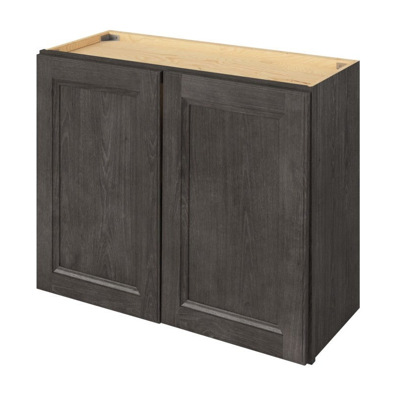30"W x 24"H Wall Cabinet with Double Doors and One Shelf in Maui Slate