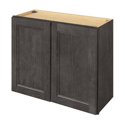 30"W x 24"H Wall Cabinet with Double Doors and One Shelf in Maui Slate