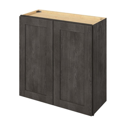 30"W x 30"H Wall Cabinet with Double Doors and Two Shelves in Catalina Slate