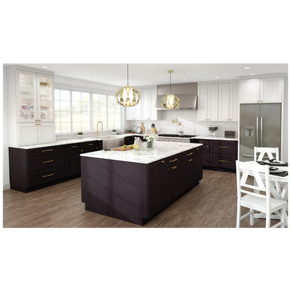 30"W x 36"H Wall Cabinet with Double Doors and Two Shelves in Catalina Espresso, view 3