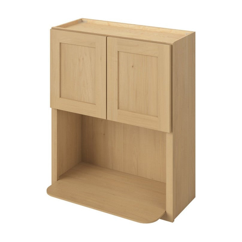 30"W x 36"H Wall Microwave Cabinet with Double Doors in Catalina Sandstone