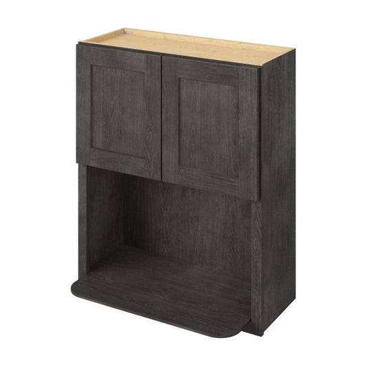 30"W x 36"H Wall Microwave Cabinet with Double Doors in Catalina Slate