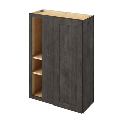 30"W x 42"H Universal Blind Corner Wall Cabinet with Single Door and Three Shelves in Catalina Slate