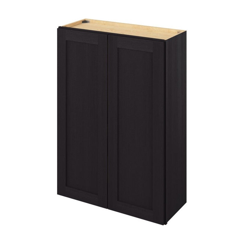 30"W x 42"H Wall Cabinet with Double Doors and Three Shelves in Catalina Espresso