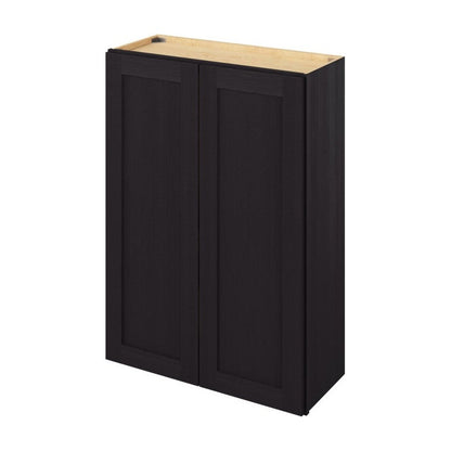 30"W x 42"H Wall Cabinet with Double Doors and Three Shelves in Catalina Espresso