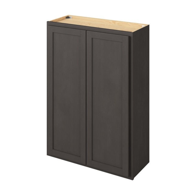 30"W x 42"H Wall Cabinet with Double Doors and Three Shelves in Hatteras Slate