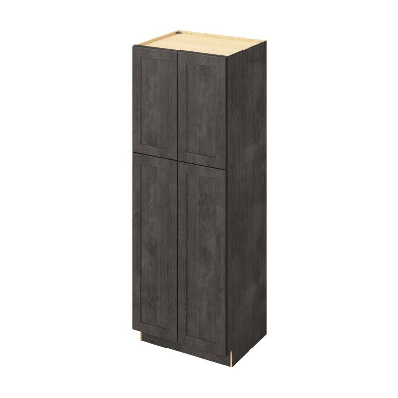 30"W x 84"H Pantry Cabinet with Four Doors and Six Shelves in Catalina Slate