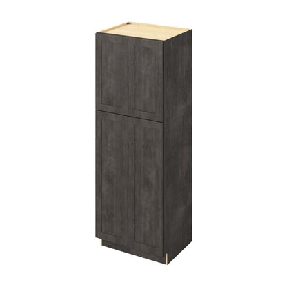 30"W x 84"H Pantry Cabinet with Four Doors and Six Shelves in Catalina Slate