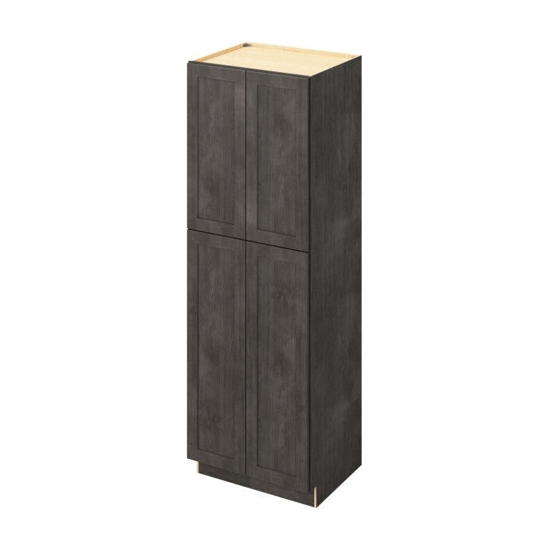 30"W x 90"H Pantry Cabinet with Four Doors and Six Shelves in Catalina Slate