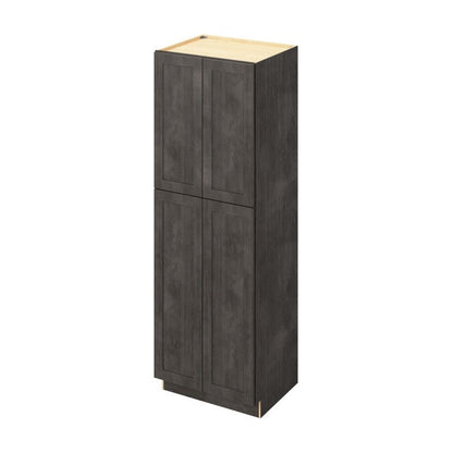 30"W x 90"H Pantry Cabinet with Four Doors and Six Shelves in Catalina Slate