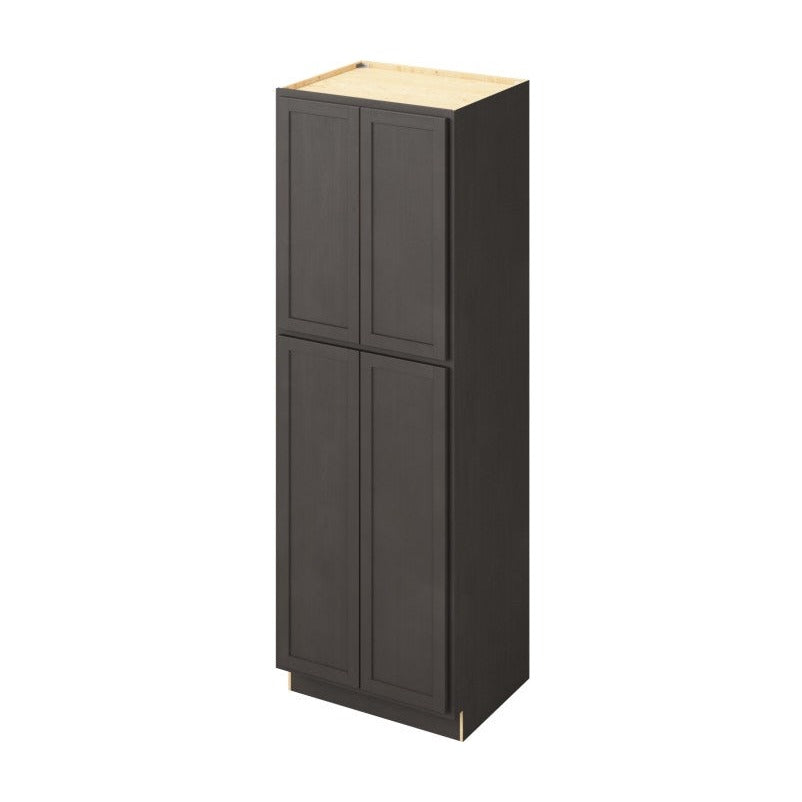 30"W x 90"H Pantry Cabinet with Four Doors and Six Shelves in Hatteras Slate