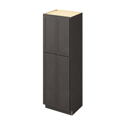 30"W x 90"H Pantry Cabinet with Four Doors and Six Shelves in Hatteras Slate