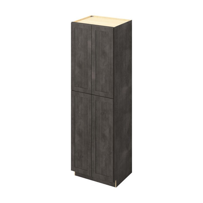 30"W x 96"H Pantry Cabinet with Four Doors and Six Shelves in Catalina Slate