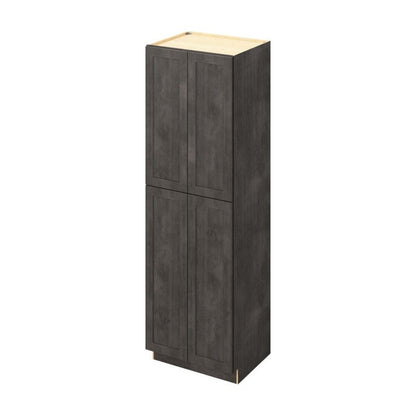 30"W x 96"H Pantry Cabinet with Four Doors and Six Shelves in Catalina Slate