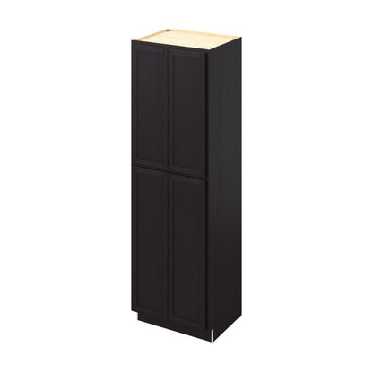 30"W x 96"H Pantry Cabinet with Four Doors and Six Shelves in Hatteras Espresso