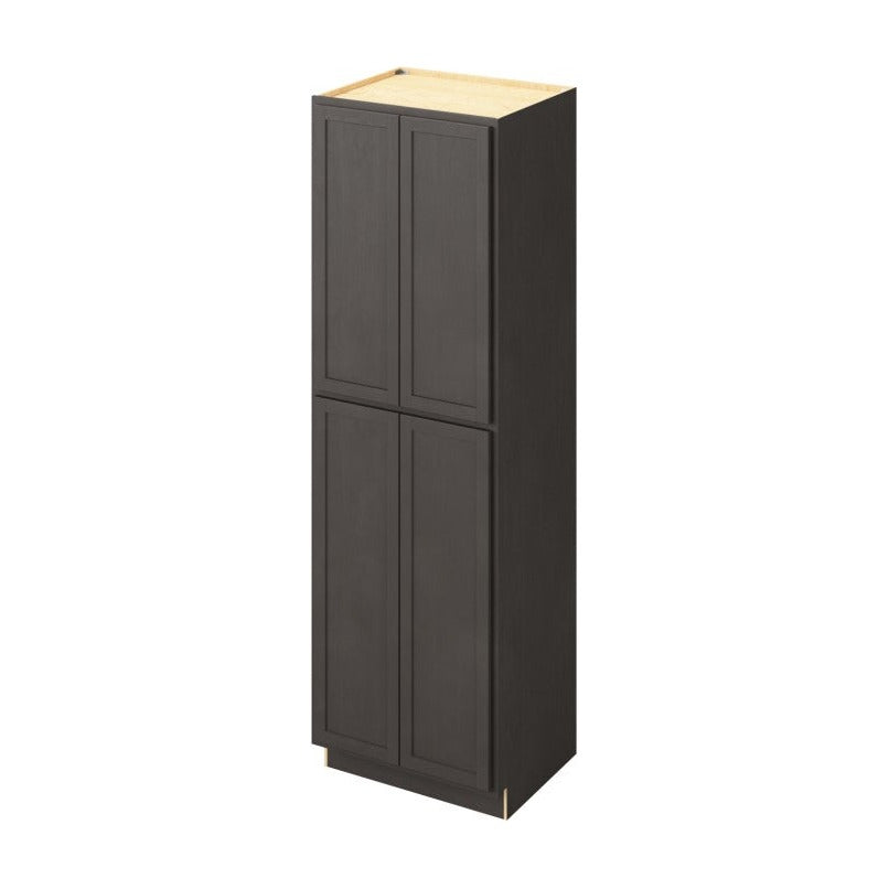 30"W x 96"H Pantry Cabinet with Four Doors and Six Shelves in Hatteras Slate
